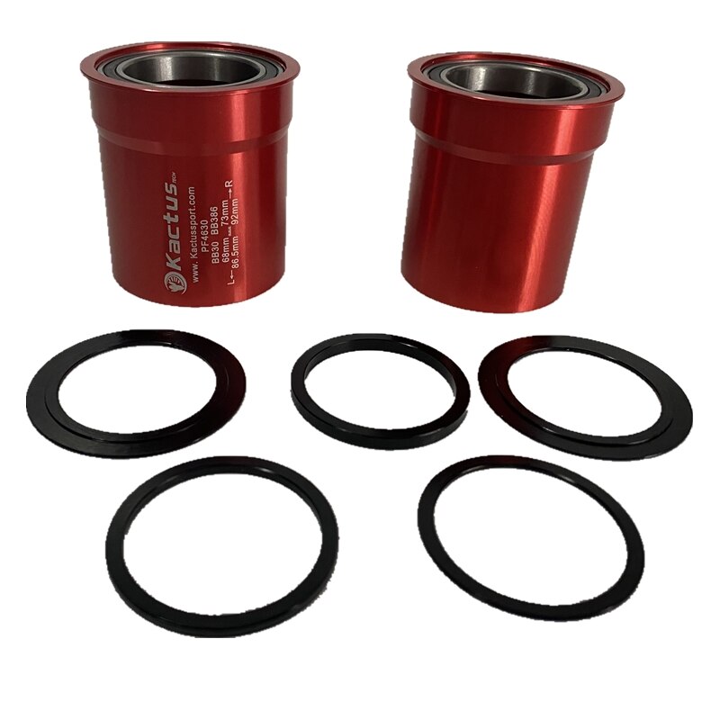 KACTUS PF4630/BB30-soporte inferior de cerámica para bicicleta de montaña, 68-73MM, 86,5-92MM, pedalier para bicicleta de carretera