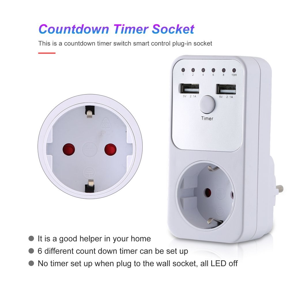 EU UK AU Plug Countdown Timer Switch Smart Control... – Grandado