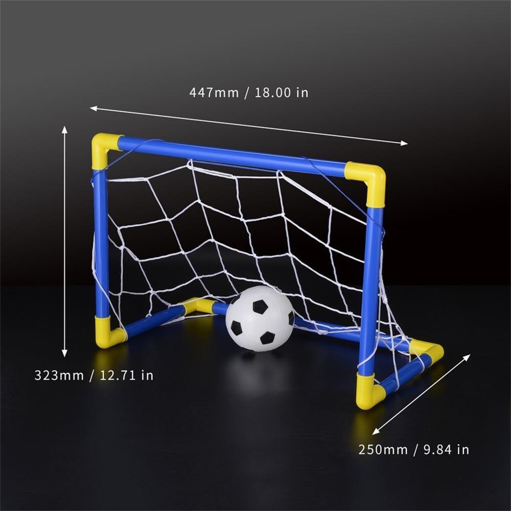 Opvouwbare mini voetbal voetbal doelpaal netset met pomp kinderen sport binnen buiten speelgoed kind verjaardag plastic