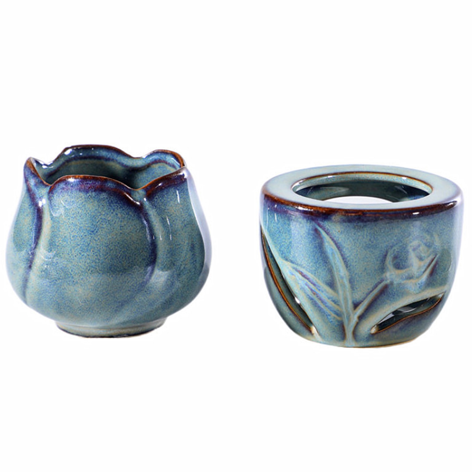 Tulip Incense Burner Aroma Diffuser Ceramic Fragrance Oil Diffuser Incense Burner Resin Incense Holder Home Decor