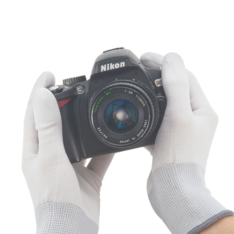 Vsgo antistatiske fotografhandsker 1 par rengøringshandsker til nikon canon sony dslr kamera & fotolinse