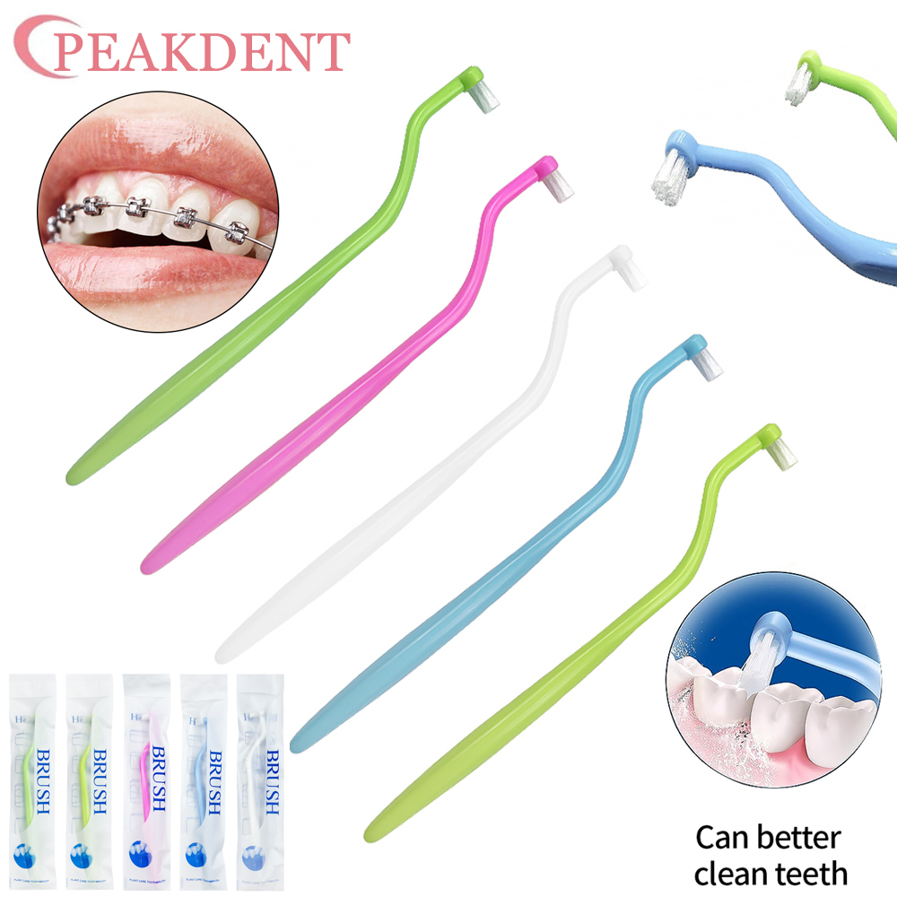 3Stck Kieferorthopädische Zahnbürste Kleinen Kopf Weiches Haar Reinigung Zahnbürste Interdentalbürste Oral Hygiene Zahnarzt Materialien