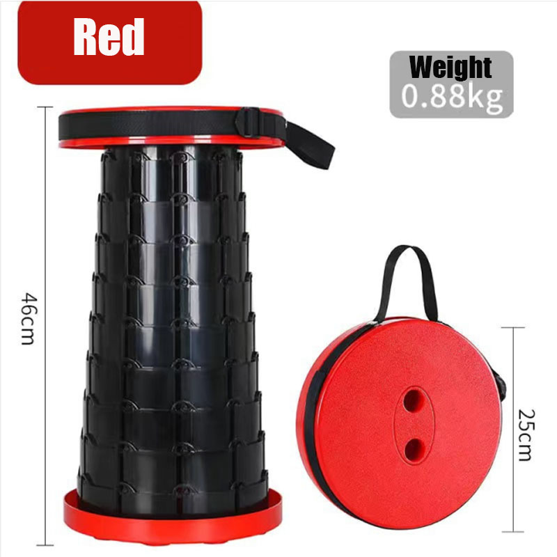 Outdoor Furniture Retractable Stool Beach Chairs Portable Stool Lounge Folding Chair Camping Stool Foldable Fishing Chair