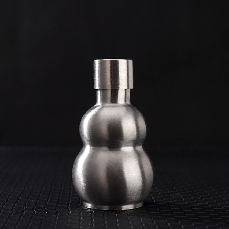 Big Gourd Stainless Steel Hip Flask alcohol Hip Flask 250ML 500ML 1500ML Leather Holster Large Capacity Portable For travel
