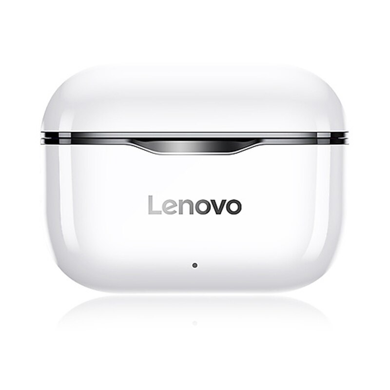 Lenovo-auriculares inalámbricos LP1 con TWS, cascos con Bluetooth 5,0, estéreo Dual, reducción de ruido, bajos, Control táctil, modo de reposo Larga, 300mAH