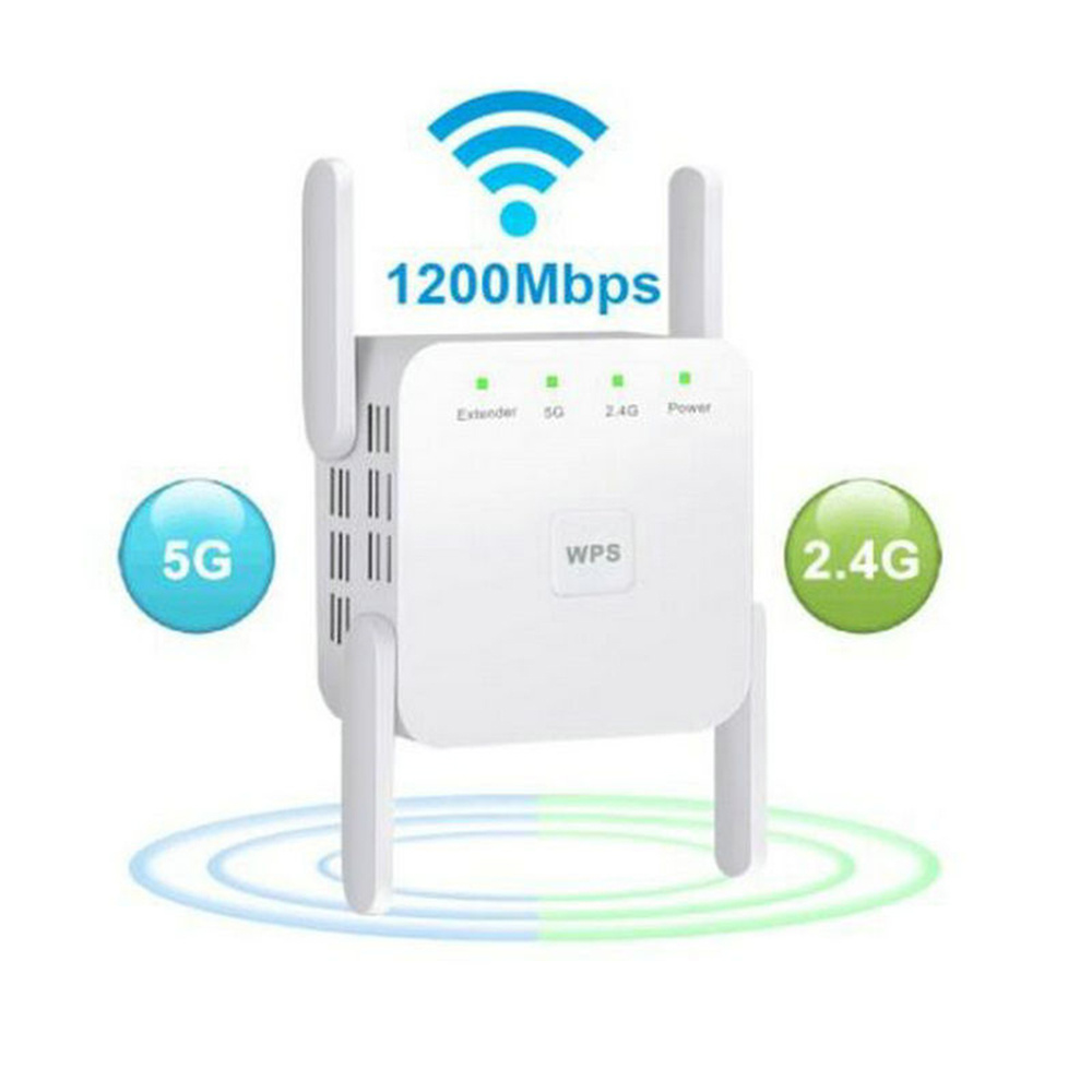 1200Mbps Wifi Amplifier 5G Wireless WiFi Repeater Signal Wifi Extender Network Wi fi Booster 5 Ghz Long Range Wi-fi Repeater