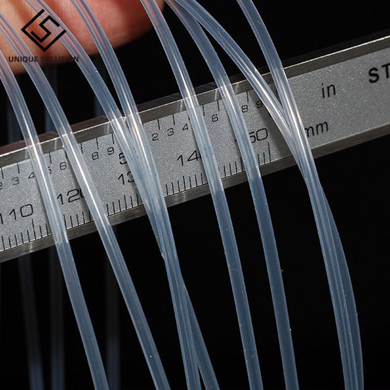 10M Lebensmittel Klasse Silikon Schlauch Rohr Kapillare Transparenten Feinen Silikon Gummi Schlauch Ich würde 0,5-4mm/OD 1-8mm flexibel Silikon Rohr