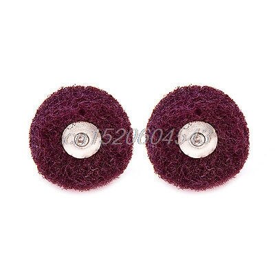 20 pièces polisseuses tampons abrasifs 1 "Scotch Brite roues adaptées pour Dremel ensemble mixte R06 et directe