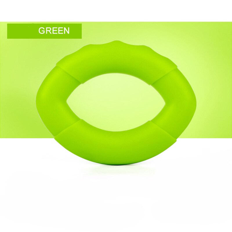 Silicone Hand Gripping Ring O-Type Silicone Grip Strength Ring Exercise Grip Strength Grip Strenger Massage Grip Strength Ring: Green