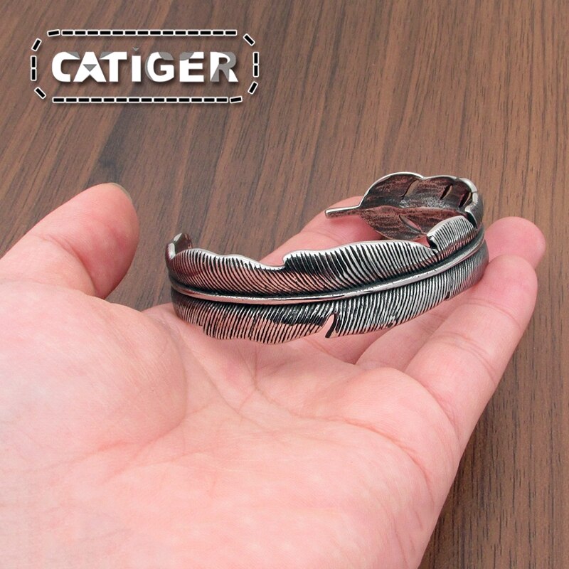 Punk 316L de acero inoxidable de de Vintage brazalete Popular pulsera de los hombres de alta joyería de