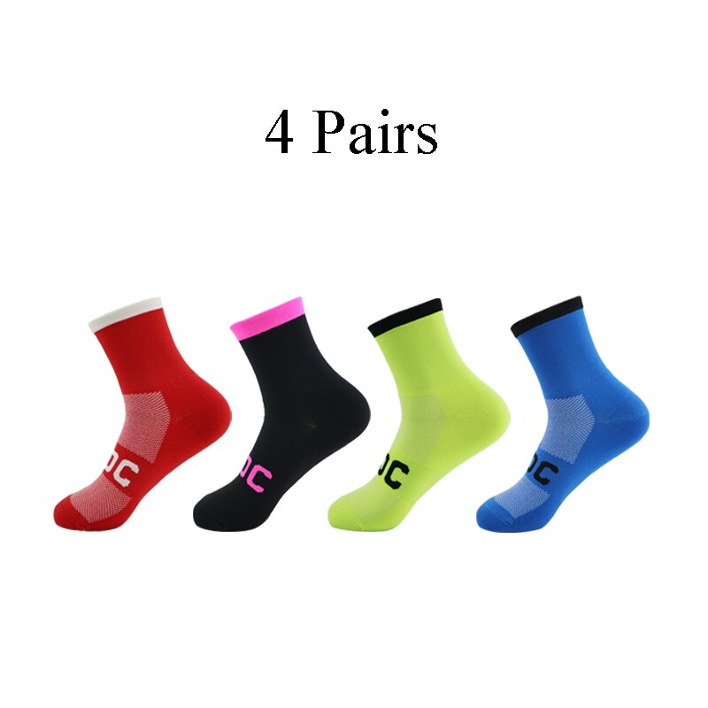 4 Pairs High Elastic Wear Resistant Socks Camping Rock Climbing Socks: h