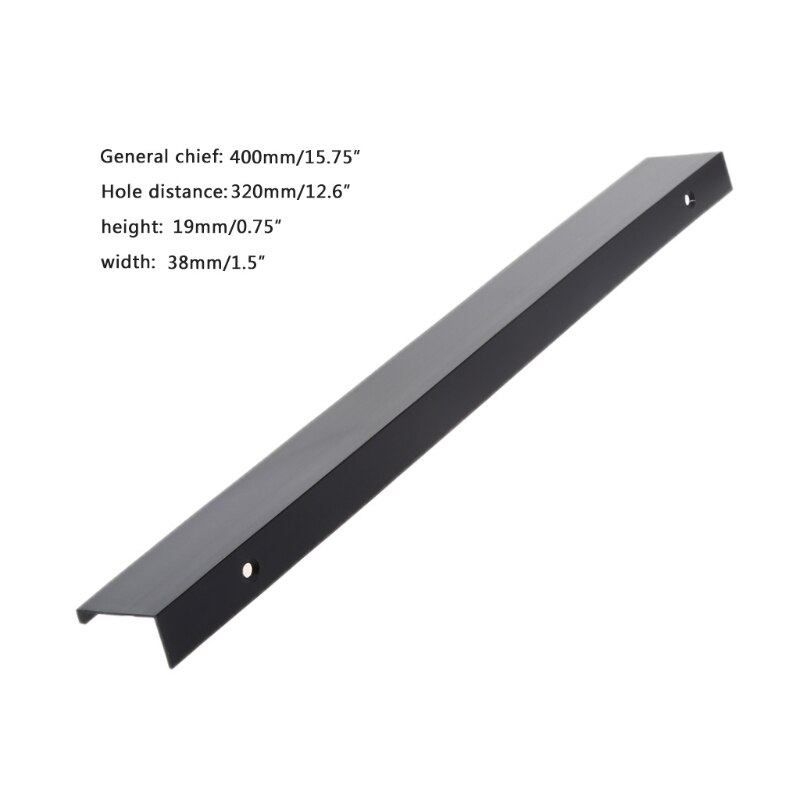 Aluminiumslegering dør trekk kjøkkenskap skap knott garderobe håndtak maskinvare  d5bd
