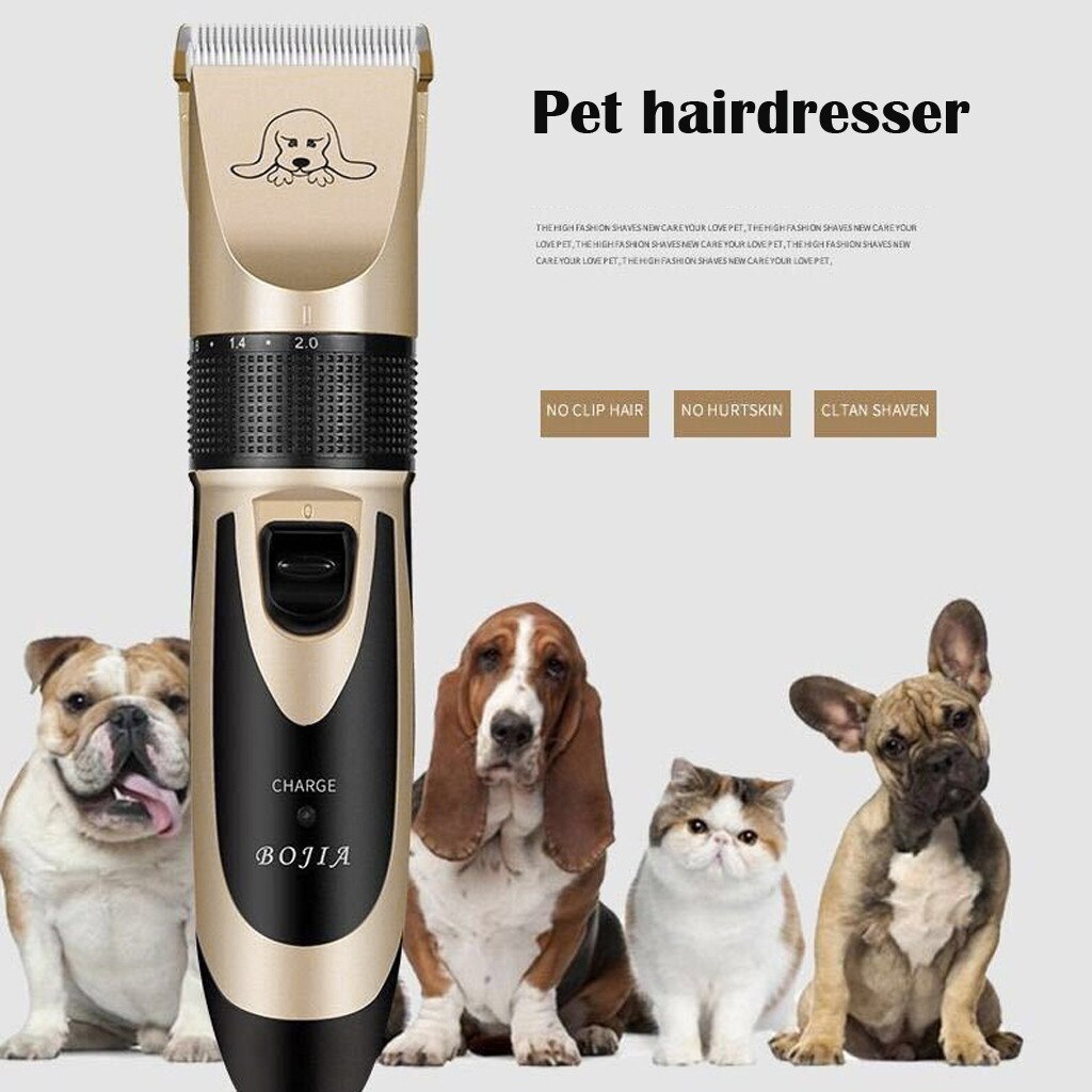 Dog Shaver Clippers Low Noise Rechargeable Cordless Electric Quiet Hair Clippers Pets Electric Scissor Clipper