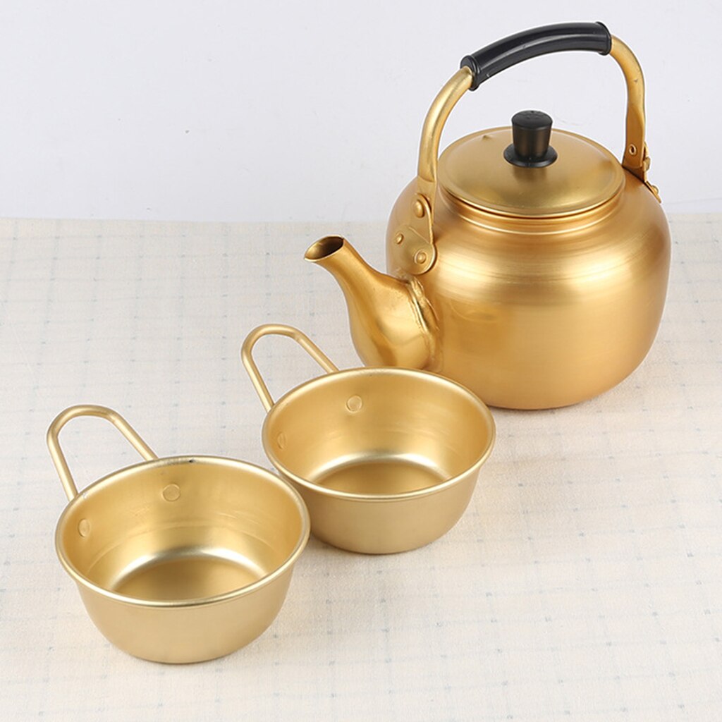 Aluminium Gelb Koreanischen Traditionellen Schalen für Makgeolli Koreanische roh Reis Wein