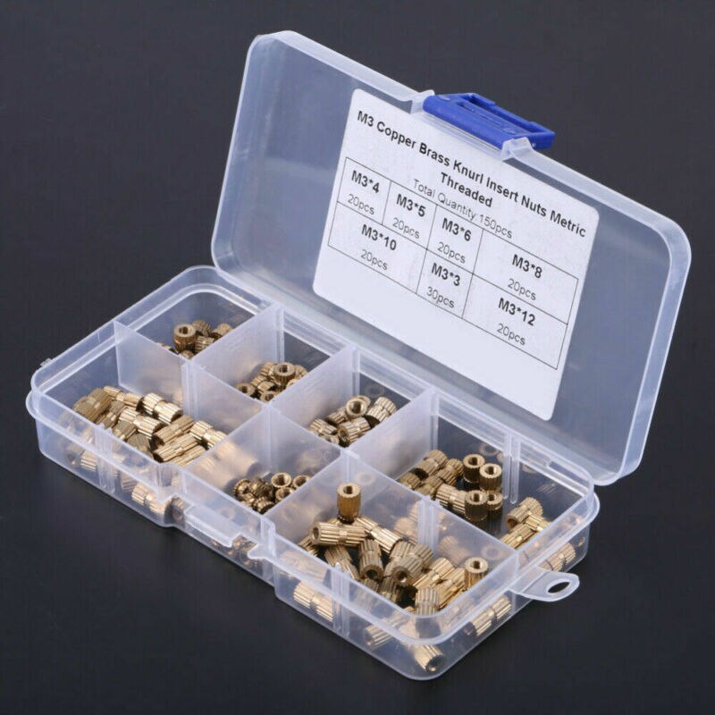 Brass Nut Threaded M3 Insert For 3D Printing Metal Supplies Accessories