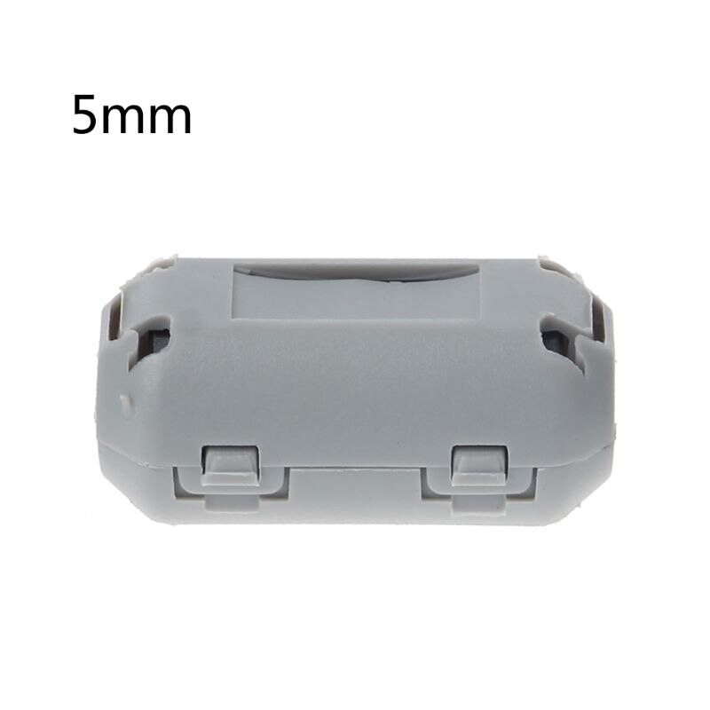 Clip-auf Ferrit Drossel Ring Kabel RFI EMI Lärm Schalldämpfer Filter Kabel Clip Neue Shippinp: 5mm