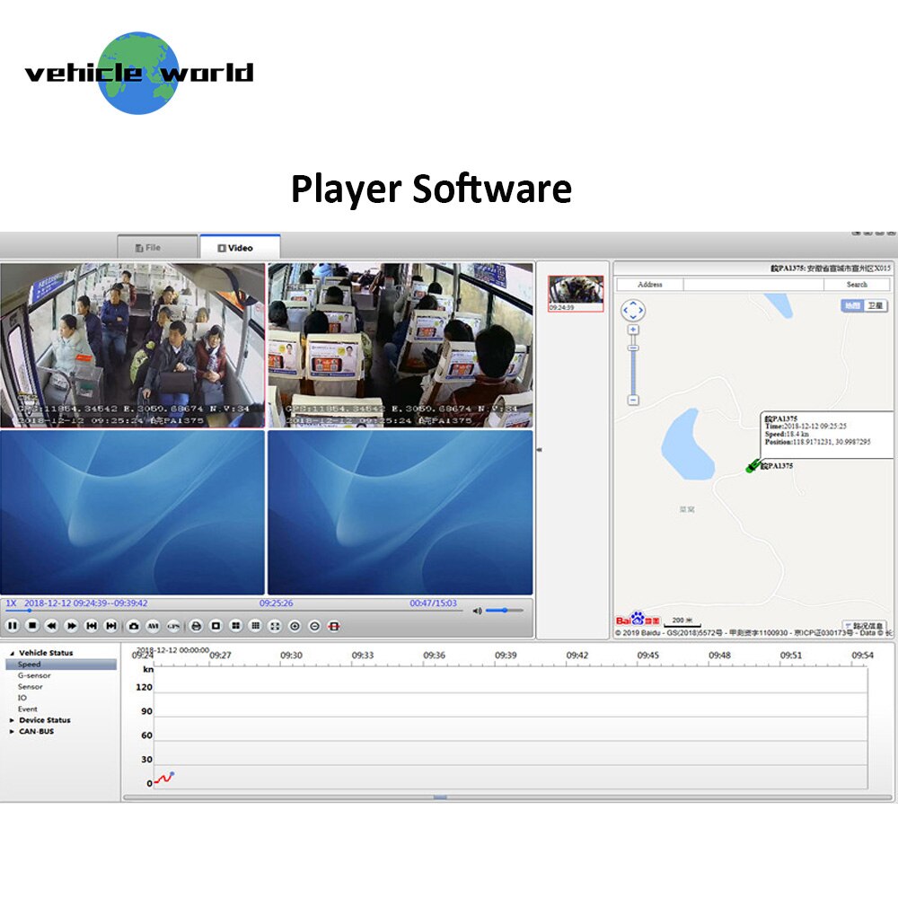 H.264 Vehicle Digital Video Recorder 2ch 4ch Mobile DVR SD Card AHD MDVR