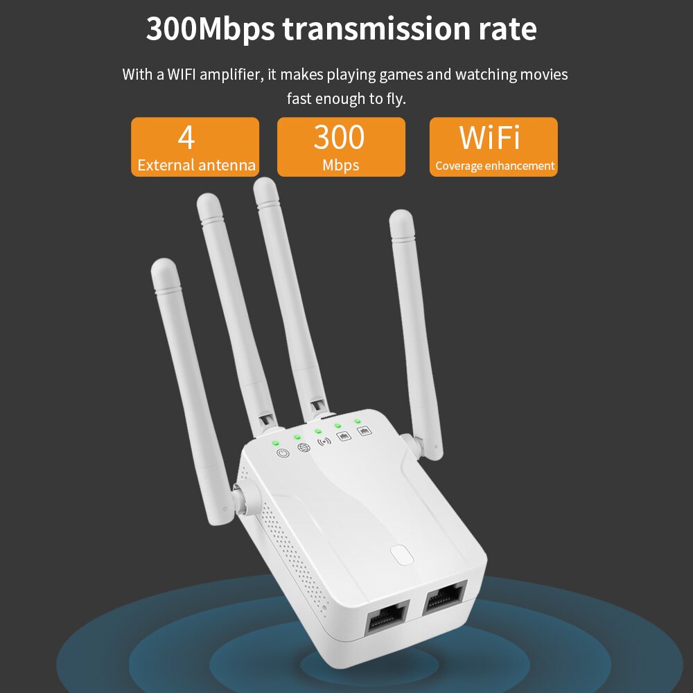 Tishric Wifi Router Repeater Wifi 300Mbps Dual Band Wifi Signaal Versterker Wifi Extender Long Range Wifi Repeater Wifi Booster