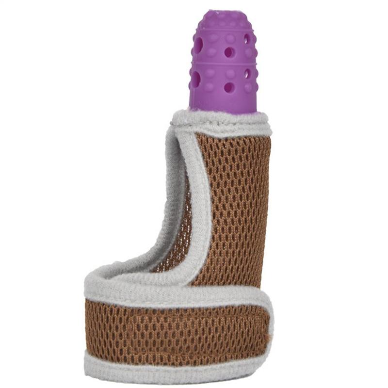 Bébé Silicone molaire doigt manchon bébé respirant pouce manchon maternité enfant main Anti-morsure dents colle K8E7: H