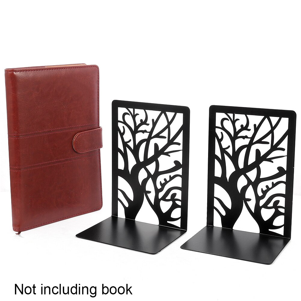 1pair Black Nordic Style Study Holder For Shelves Stoppers Support Home Office Non Slip Storage Heavy Duty Iron Bookend