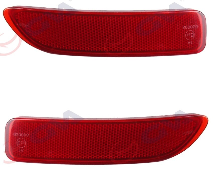 Voor Dacia Dokker Achterbumper Reflector 8200751779 - 8200751778 Rechts Links Auto Accessoires Onderdelen Reflecterende Strips: Right and Left Hand Set 2 Parça
