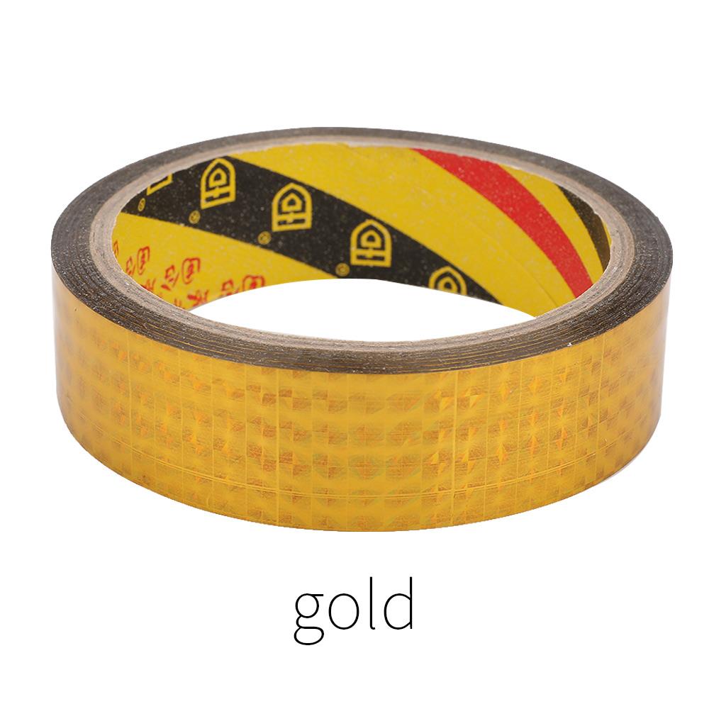 Markeringstape waarschuwingstape decoratieve tape 30m 6 kleuren multifunctioneel kantoorveiligheid plakpapier gele tapes bescherming: Gouden