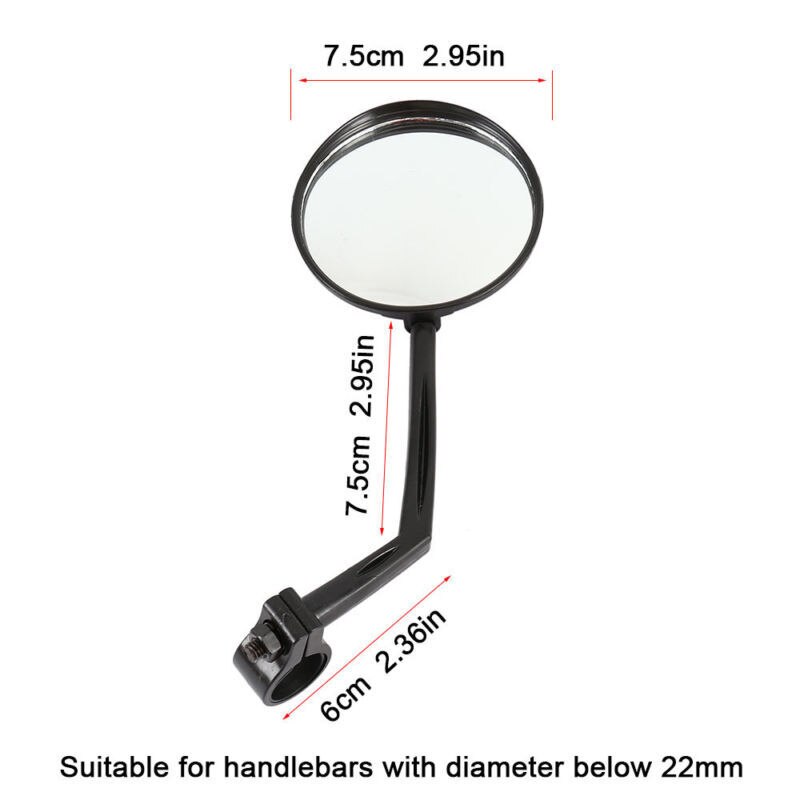 1 stuk achteruitrijcamera mountain sport & Road straat Bike side bolle spiegel glas voor fietsstuur spiegels back soort te bike