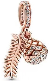 Kat Accessoires populaire hanger plated rose bladgoud flash diamant diy accessoires dame verjaardag verrassingscadeau: Donkerbruin