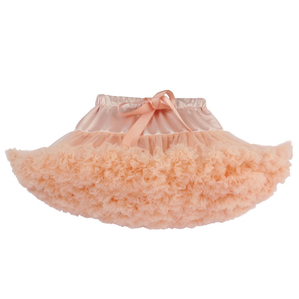 Navidad niñas mamá hija bebé niñas faldas tutu de princesa niños tul Pettiskirt Mini vestido: Pink 