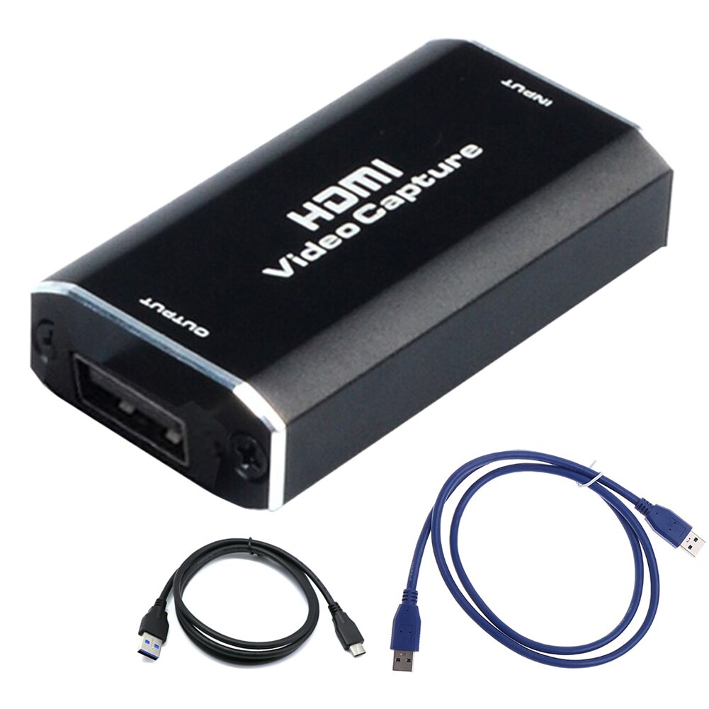 1080p 30 fps optagelsestilbehør videokort live broadcasting gaming high definition hdmi til usb 2.0 plug and play: B