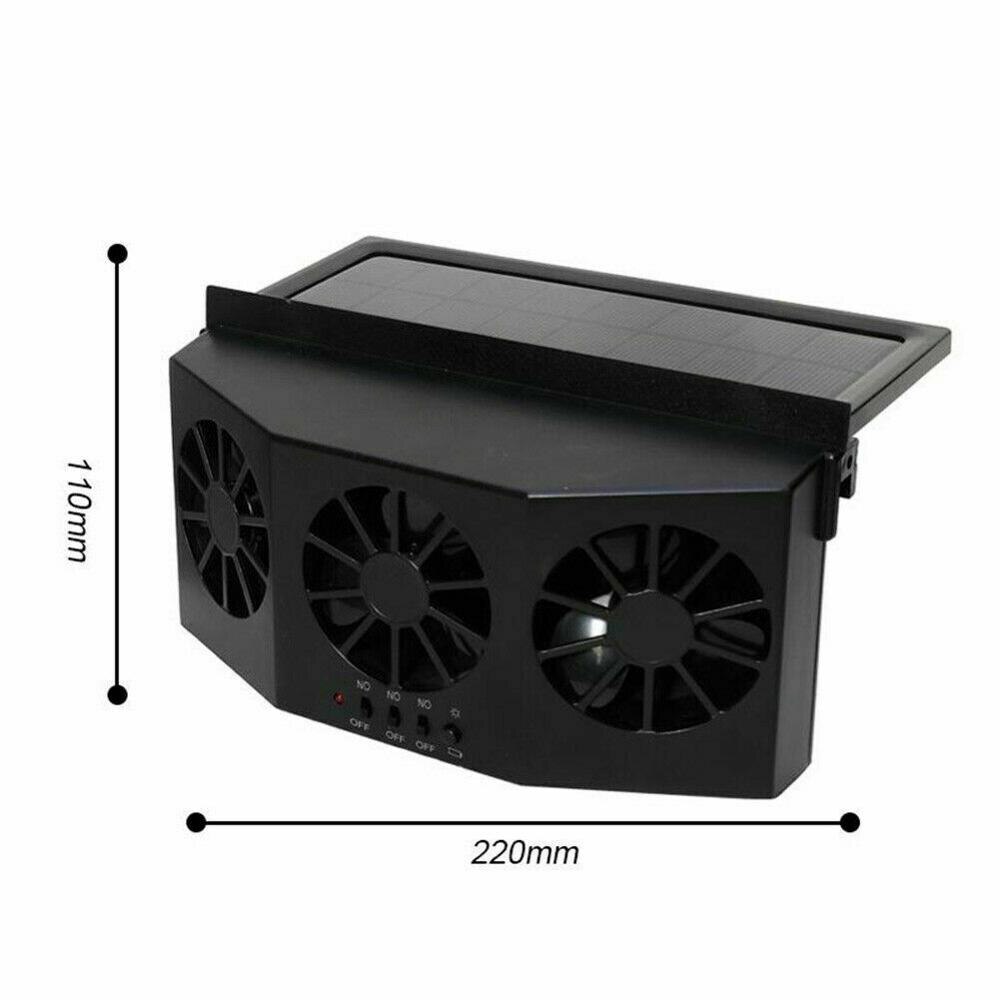 Mini Solar Powered Car Auto Window Air Vent Ventilator Air Conditioner Cool Fan Portable Vehicle Cooler