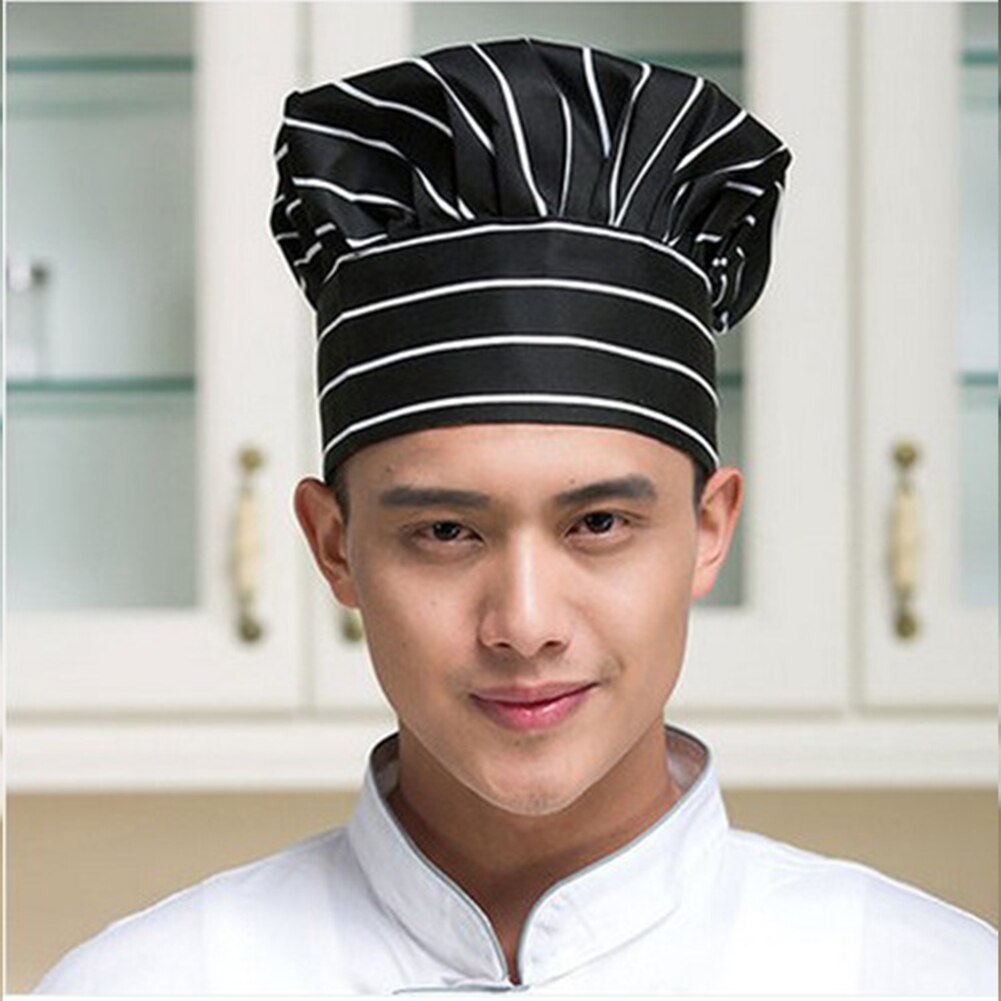 élastique femmes hommes plissé casquette de travail cuisine cuisson boulanger Chef chapeau