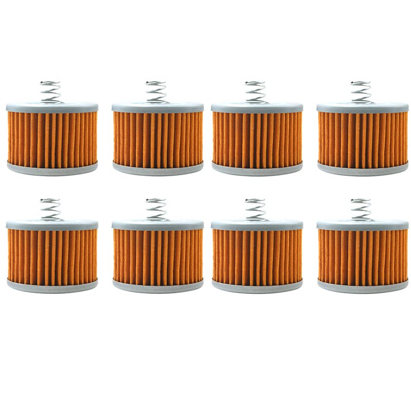 1/2/4/8 stk motorsykkel oljefilter til bajaj 100 bokser  ct100 115 caliber 130 bokser  bm150 135 pulsar til yamaha  ys125 150 byson: 8 stk
