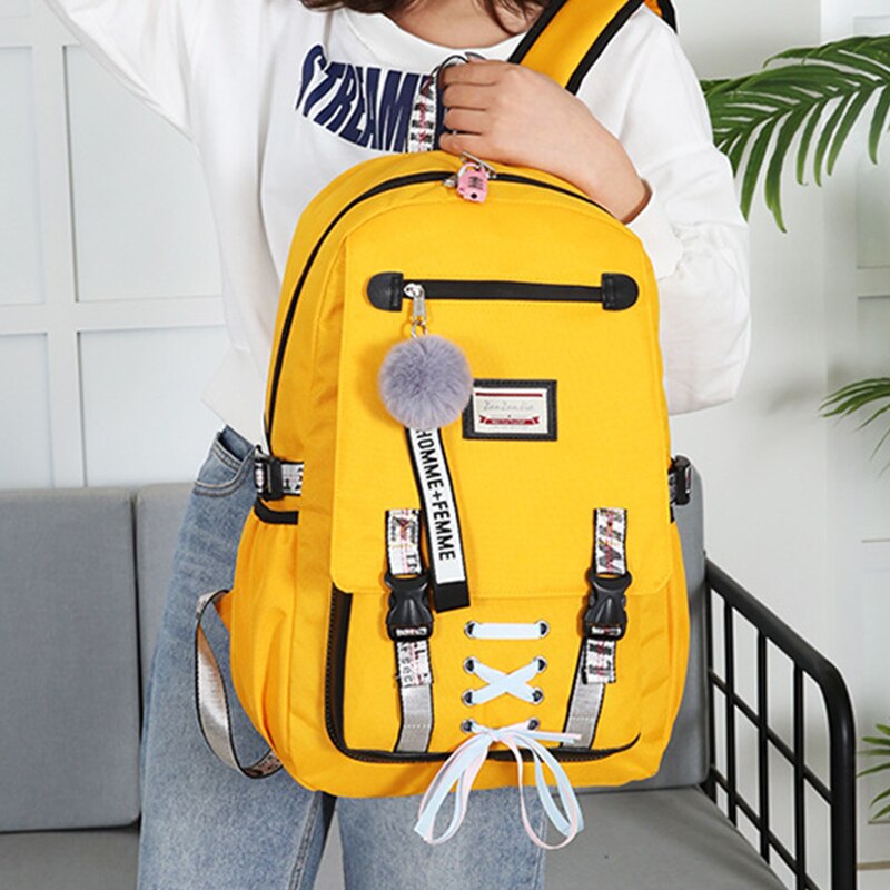 Nouvelle sacs d'école pour adolescentes enfants sac à dos femmes livre grande capacité école sac à dos toile voyage sac Mochila