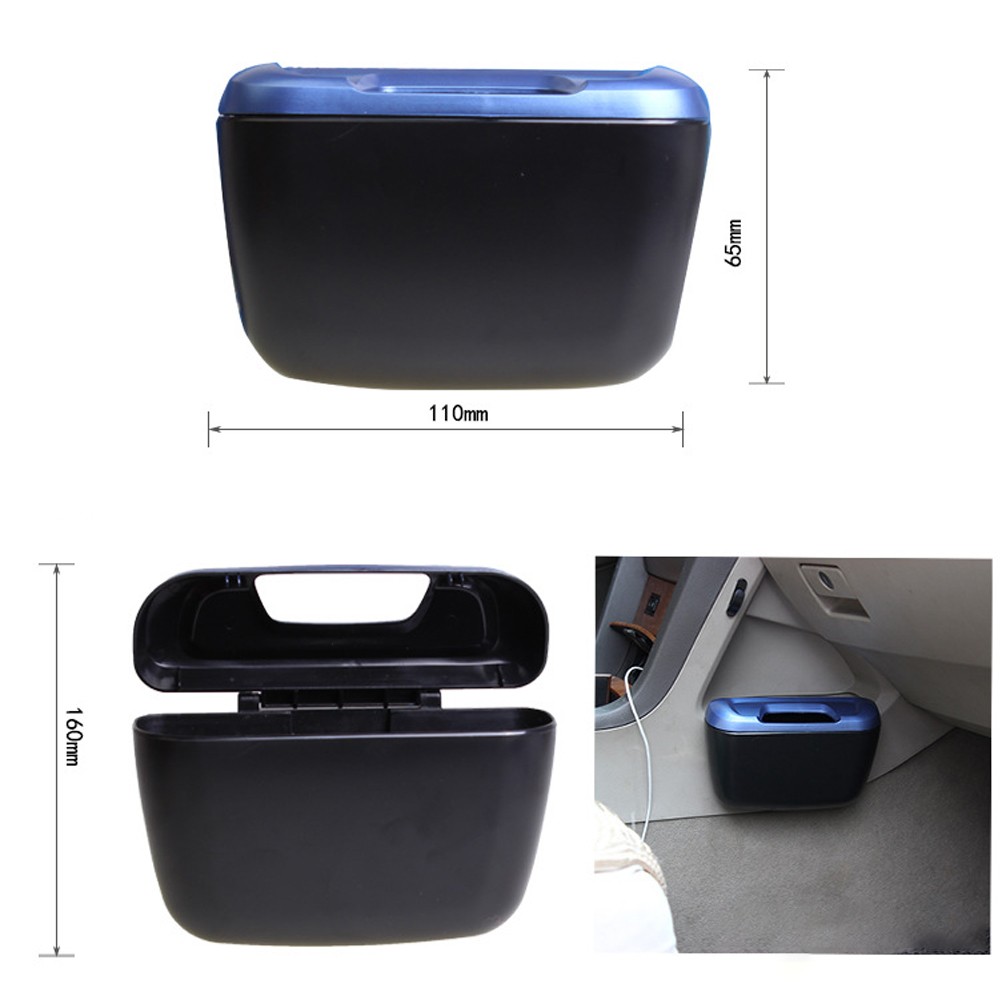 Mini Vehicle Auto Car Garbage Dust Case Holder Box Bin Trash Rubbish Can Multifunction Organizer #PY10