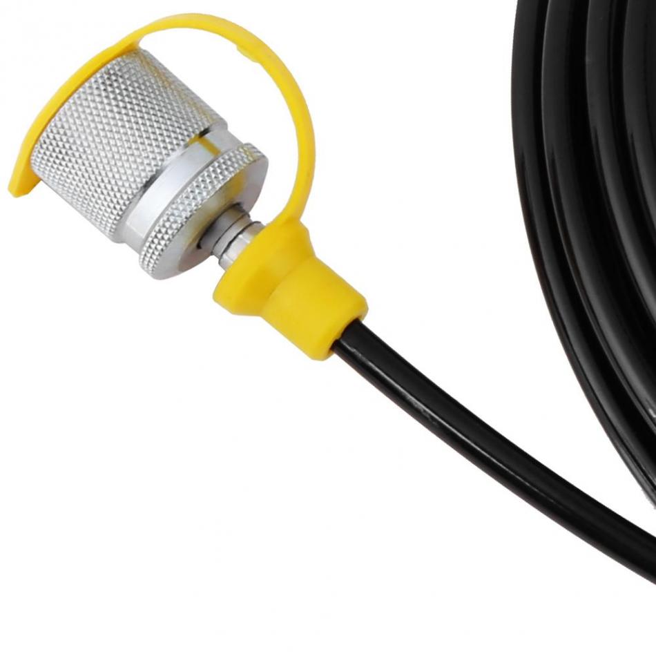 1pc 64MPa Hydraulic Pressure Test Hose 5.0M/16.4FT - Female Liquid Hydraulic Test Hose Black