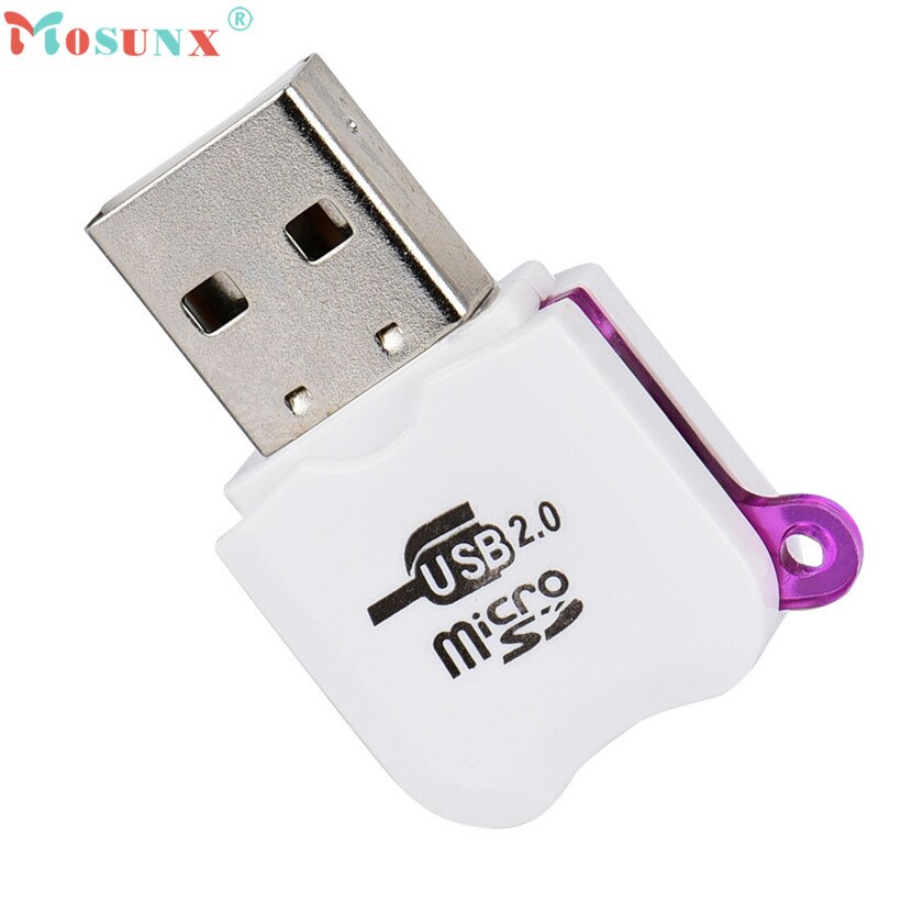 Mosunx Geavanceerde U schijf Top Afdeling Hoge Snelheid Mini USB 2.0 T-Flash Geheugenkaart Lezer Adapter 1 PC