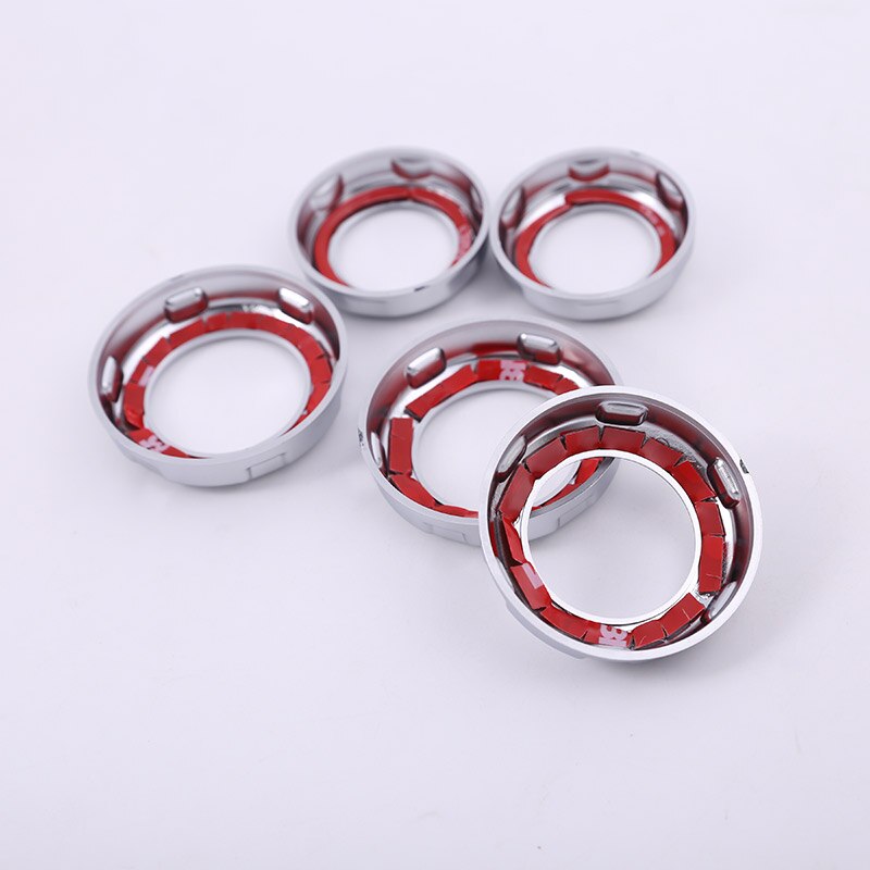 5pcs Chrome Volume and Air Conditioning Knobs Trim for Land Rover Discovery 4 LR4 Range Rover Sport Freelander 2 Car Accessories