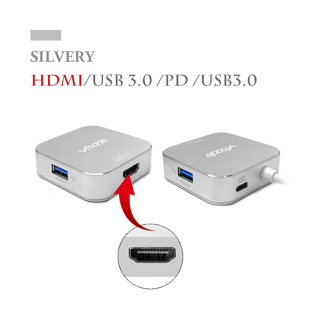 Vmade CB192-HDMI tipo C HUB USB C HUB de USB 3,0 HUB adaptador Dock para MacBook Pro Huawei Mate 30 USB-C 3,1 divisor puerto