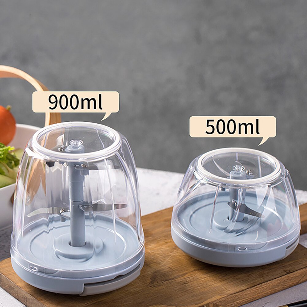 500/900ml Kitchen Manual Vegetable Garlic Cutter Chopper Meat Mincer Slicer