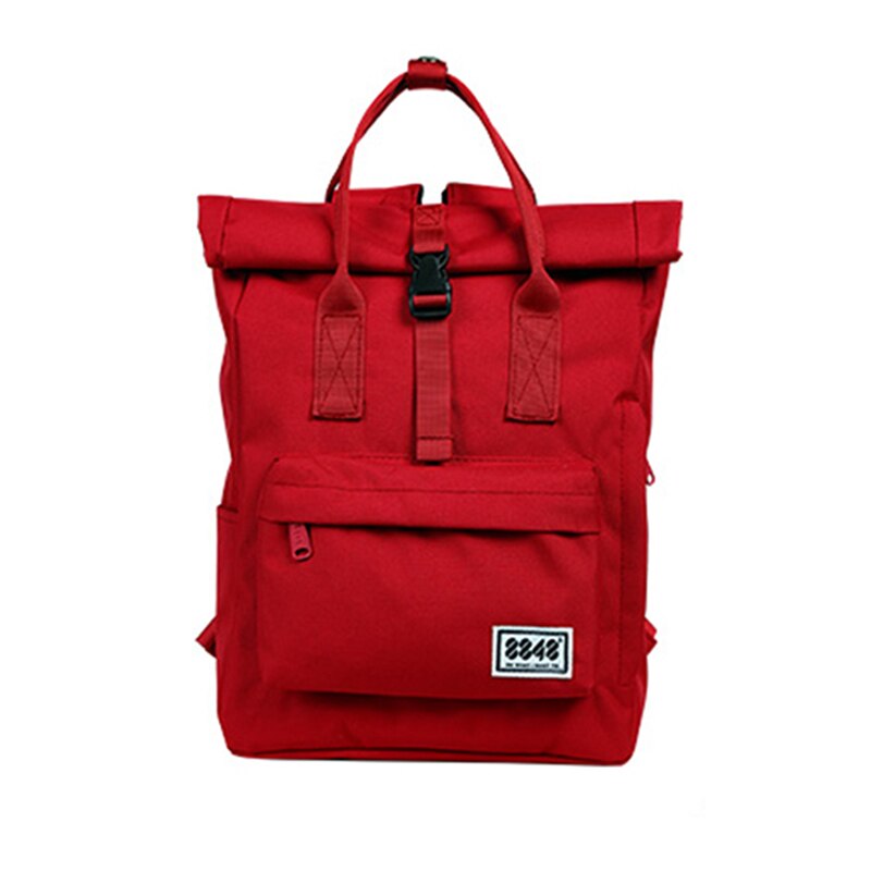 8848 Women's Oxford Backpack Preppy School Bag College Student Travel Bag Girls Red Backpack Large Capacity Rucksack 030-041-011: 011