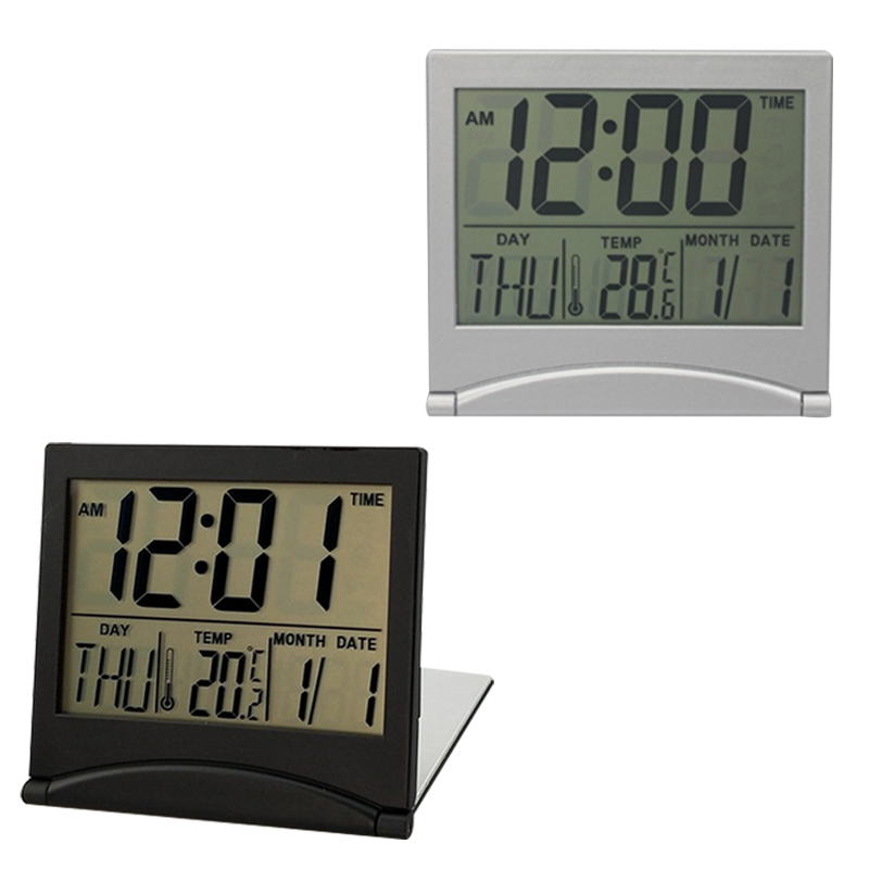 Kalender display vækkeur elektronisk lille højt digital vejrstation skrivebord temperatur rejse elektronisk mini ur