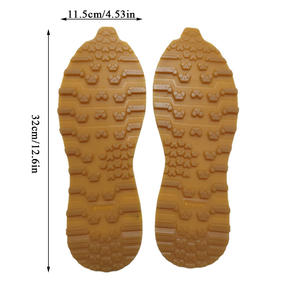 Rubber Anti-wear Shoe Patch Sole Repair Materials Rubber Shoe Pieces Non-slip Sole Stickers Thick DIY Replacement Accessories: Brown