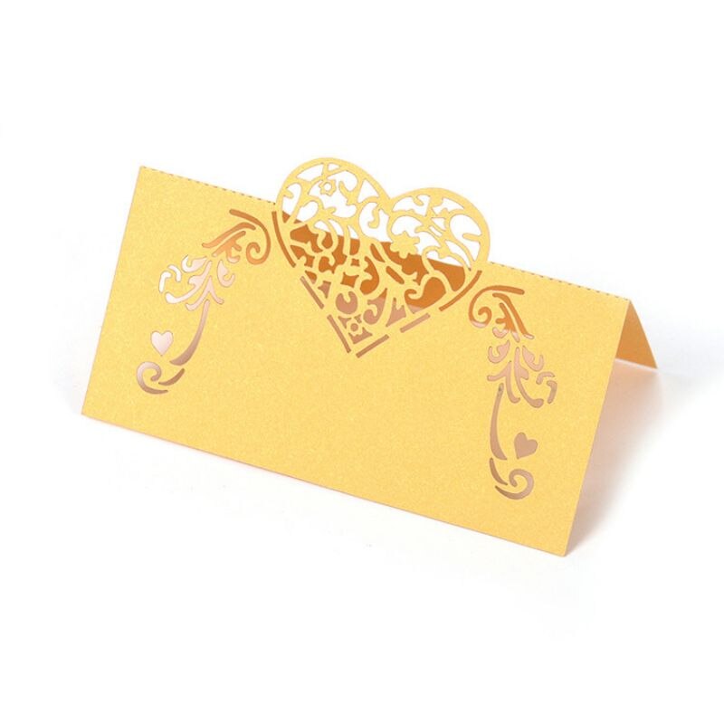 50 Stuks Bruiloft Decoratie Tafel Naam Plaats Kaarten Voor Banketten Evenementen Bruiloft Feestartikelen Wenskaart: J