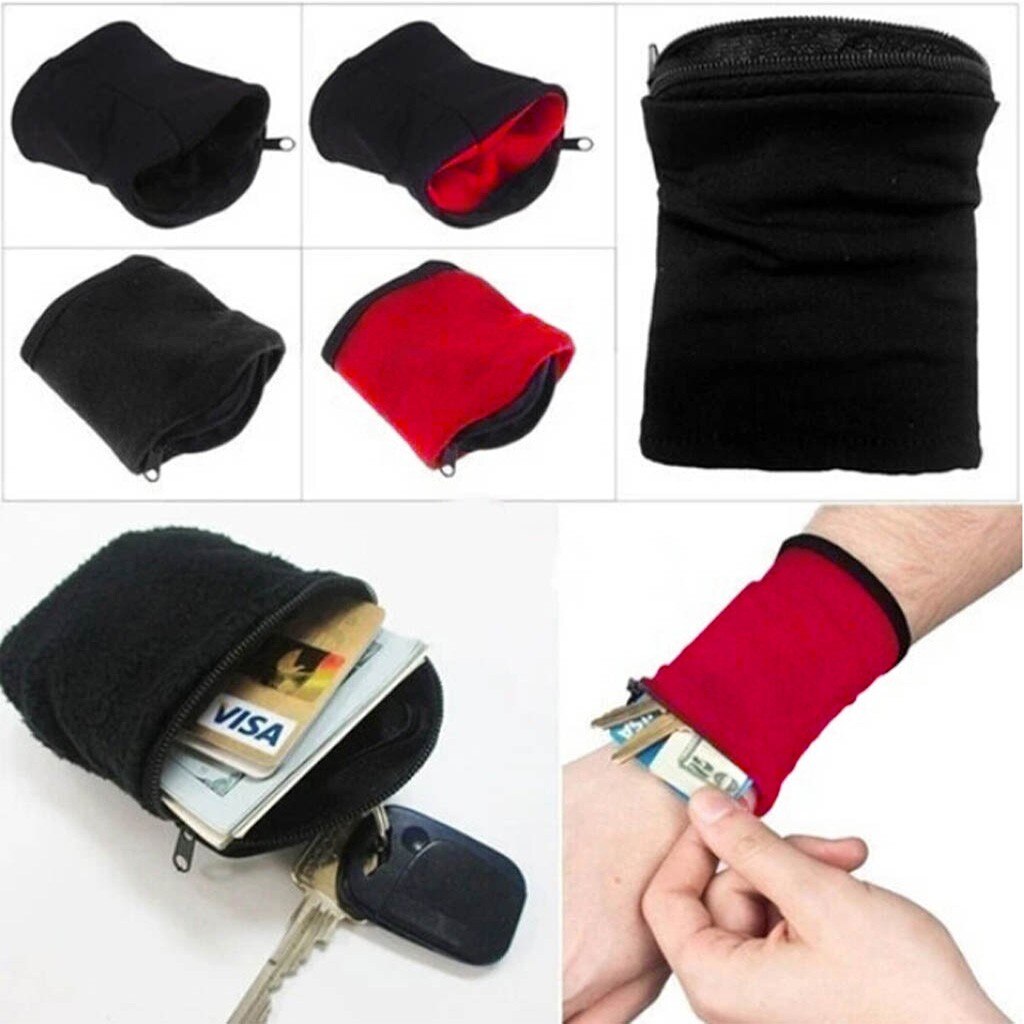 Pols Portemonnee Pouch Rits Running Travel Gym Fietsen Veilig Sport Pols Portemonnee