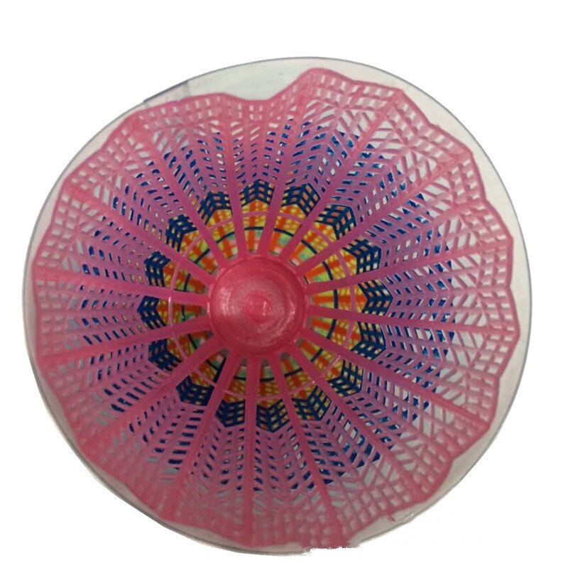 Almindelige billige produkter 12 stk nylon badmintonkugler fjerkræ holdbar fugleplastik til sports spil træning farve