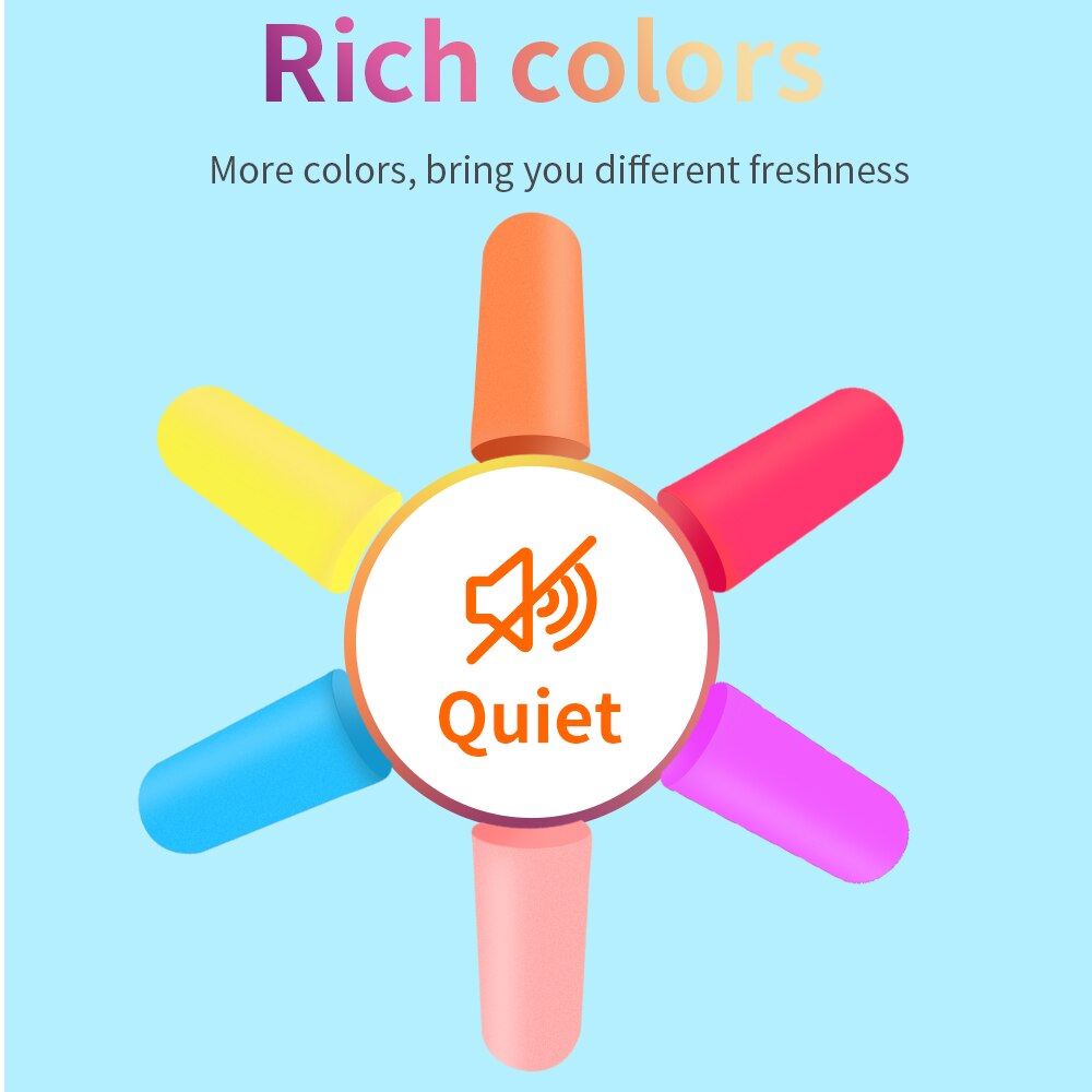 Tishric 60 paar anti-geluid oordopjes, geluidsreductie, slaap oordopjes, slaap oordopjes, oordopjes tegen lawaai