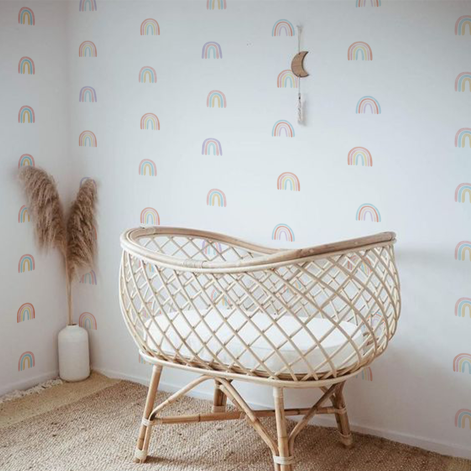 Babykamer Muurstickers Aquarel Regenboog Grote Size Muurstickers Kinderen Kinderkamer Nursery Home Decoratie Vinyl Pvc Decals