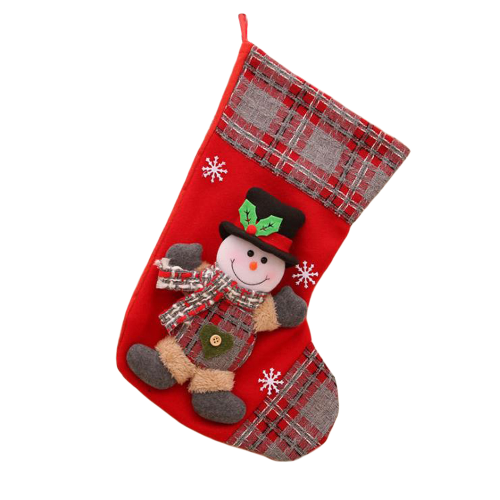 Saco de Papá Noel para decoración del hogar, bolsa de dulces colgante grande, adorno para árbol de Navidad y Año: B