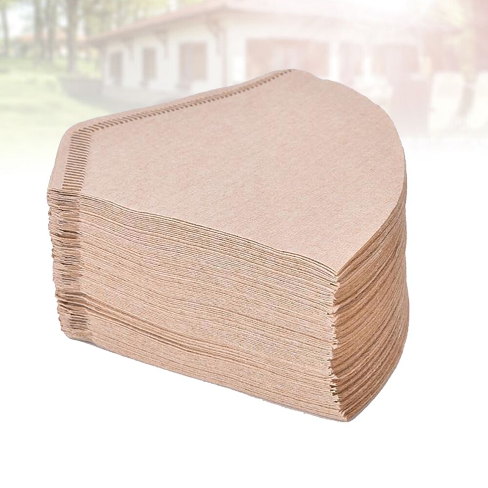 100pcs Coffee Filter Paper Sector Filter Paper Filter Bowl Filter Paper Sector Coffee Filter Paper: Default Title